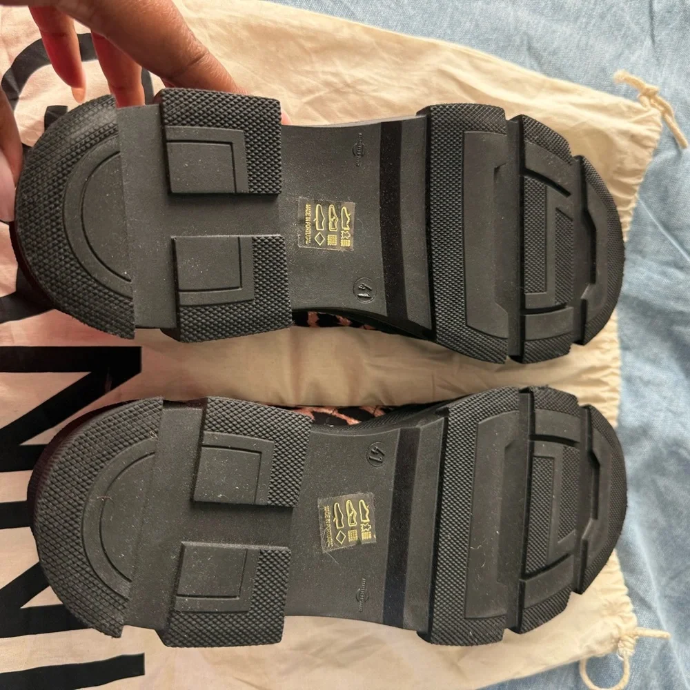 Ganni Leopard Print Nylon Sneakers (41) - Picture 4 of 6